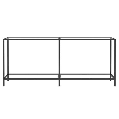 vidaXL Console Table Transparent 180x35x75.5 cm Tempered Glass