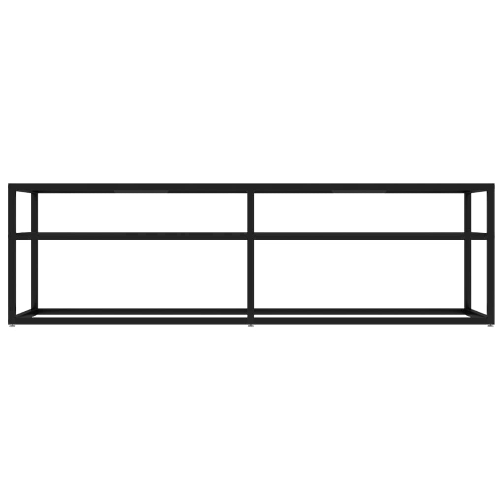 vidaXL TV Cabinet Transparent 140x40x40.5 cm Tempered Glass