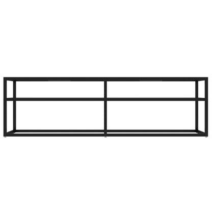 vidaXL TV Cabinet Transparent 140x40x40.5 cm Tempered Glass
