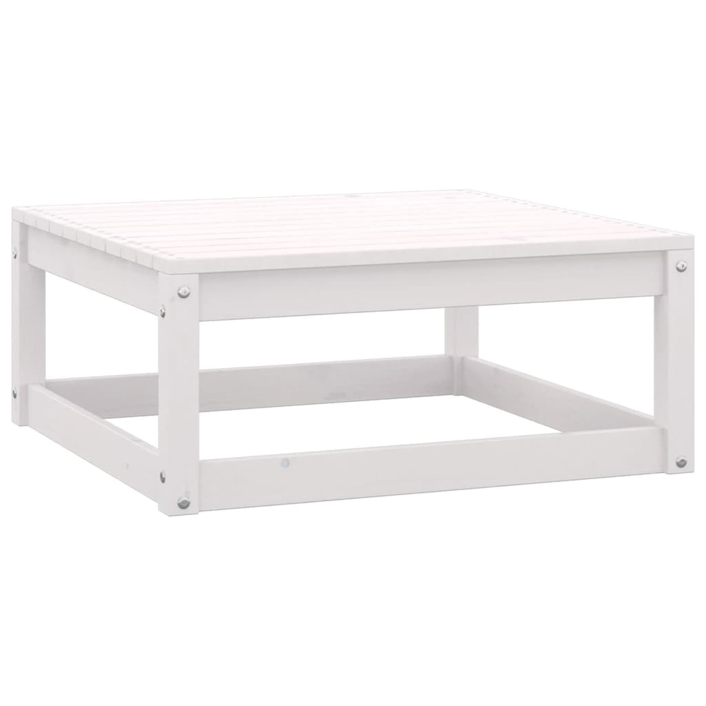 vidaXL Garden Lounge Set | White | Solid pinewood | Modular | Garden Lounge Set
