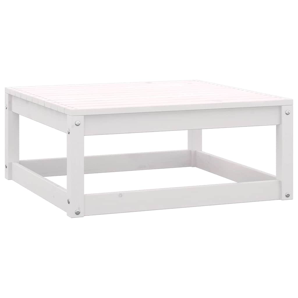 vidaXL 4 Piece Garden Lounge Set White Solid Wood Pine