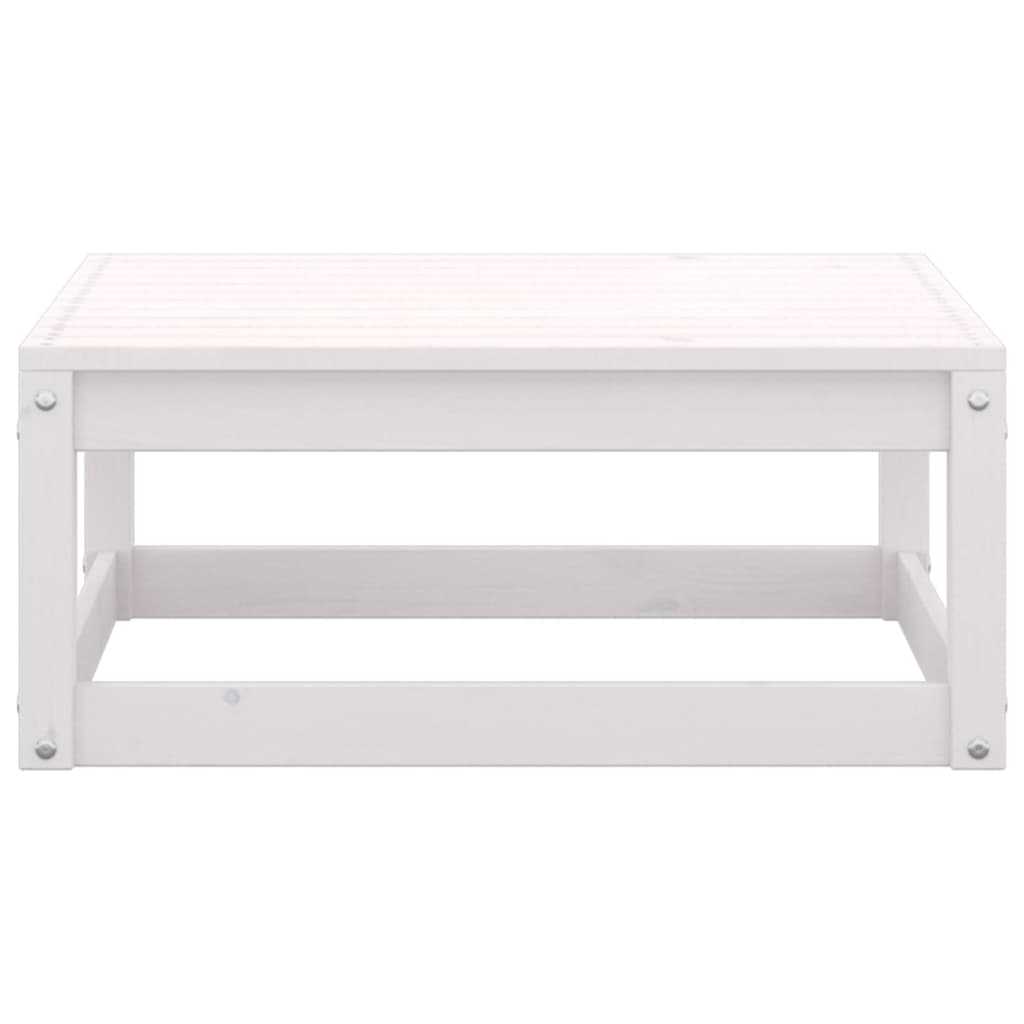 vidaXL Garden Lounge Set | White | Solid pinewood | Modular | Garden Lounge Set