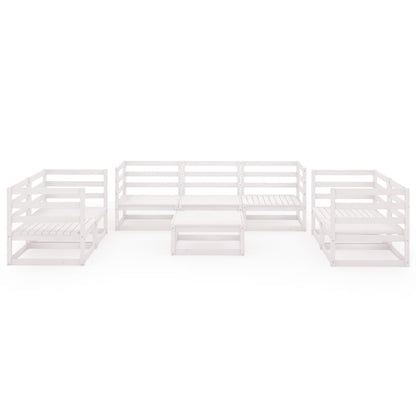 vidaXL Garden Lounge Set | White | Solid pinewood | Medium | Modular