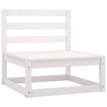 vidaXL Garden Lounge Set | White | Solid pinewood | Medium | Modular