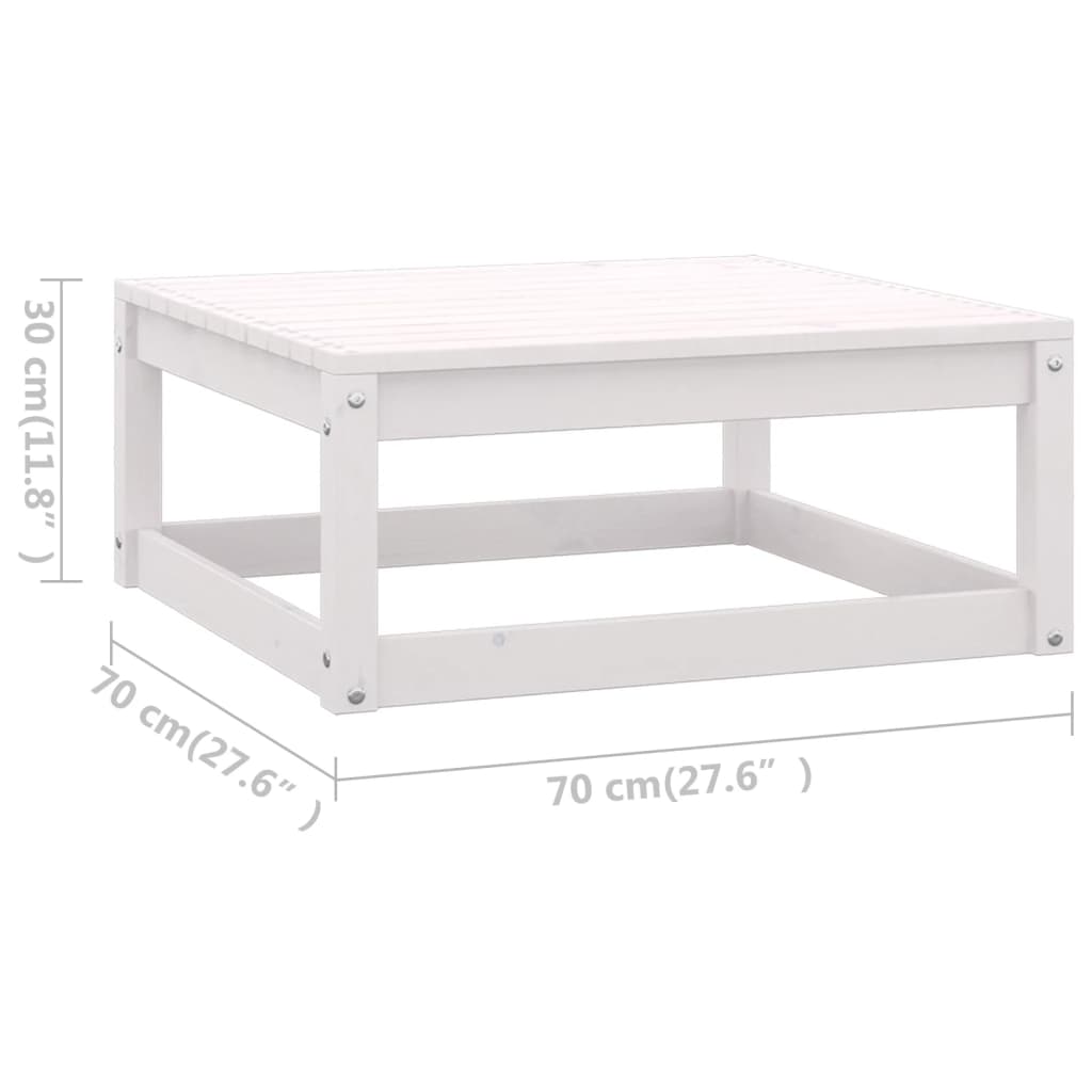 vidaXL Garden Lounge Set | White | Solid pinewood | Medium | Modular