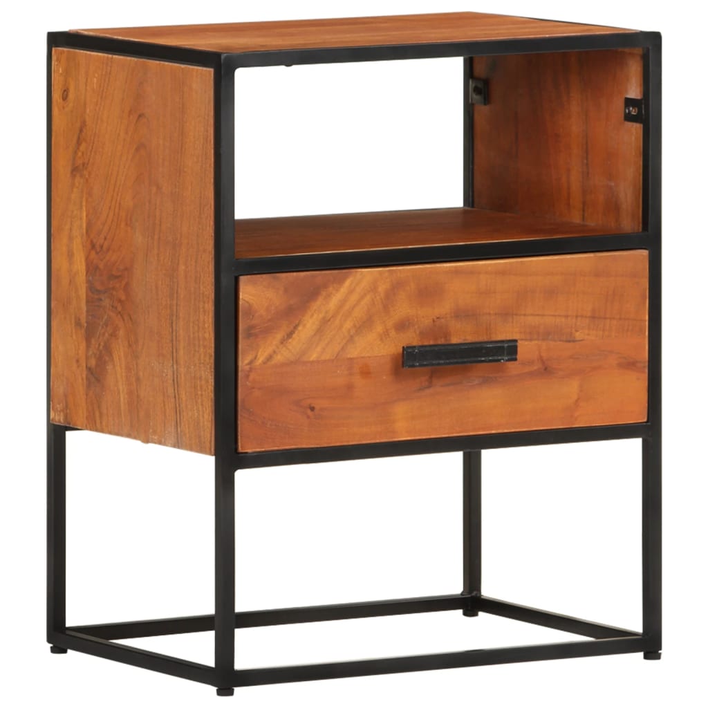 vidaXL Bed Cabinet 40x30x50 cm Solid Acacia Wood