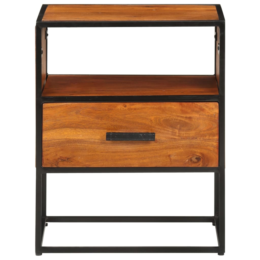 vidaXL Bed Cabinet 40x30x50 cm Solid Acacia Wood