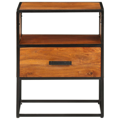 vidaXL Bed Cabinet 40x30x50 cm Solid Acacia Wood