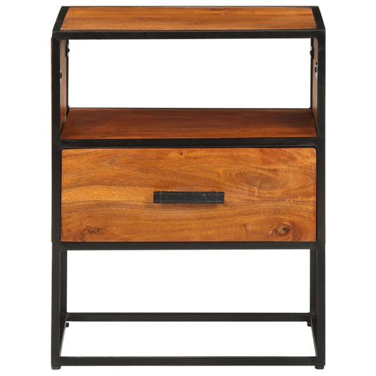vidaXL Bed Cabinet 40x30x50 cm Solid Acacia Wood