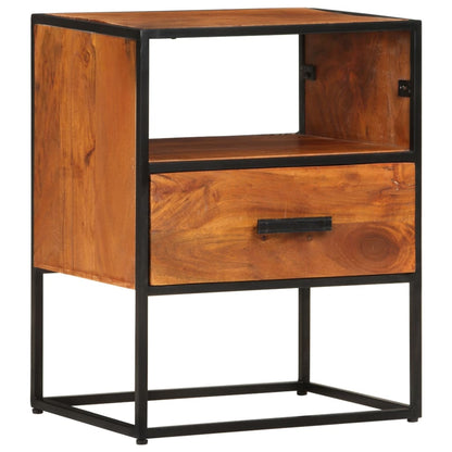vidaXL Bed Cabinet 40x30x50 cm Solid Acacia Wood