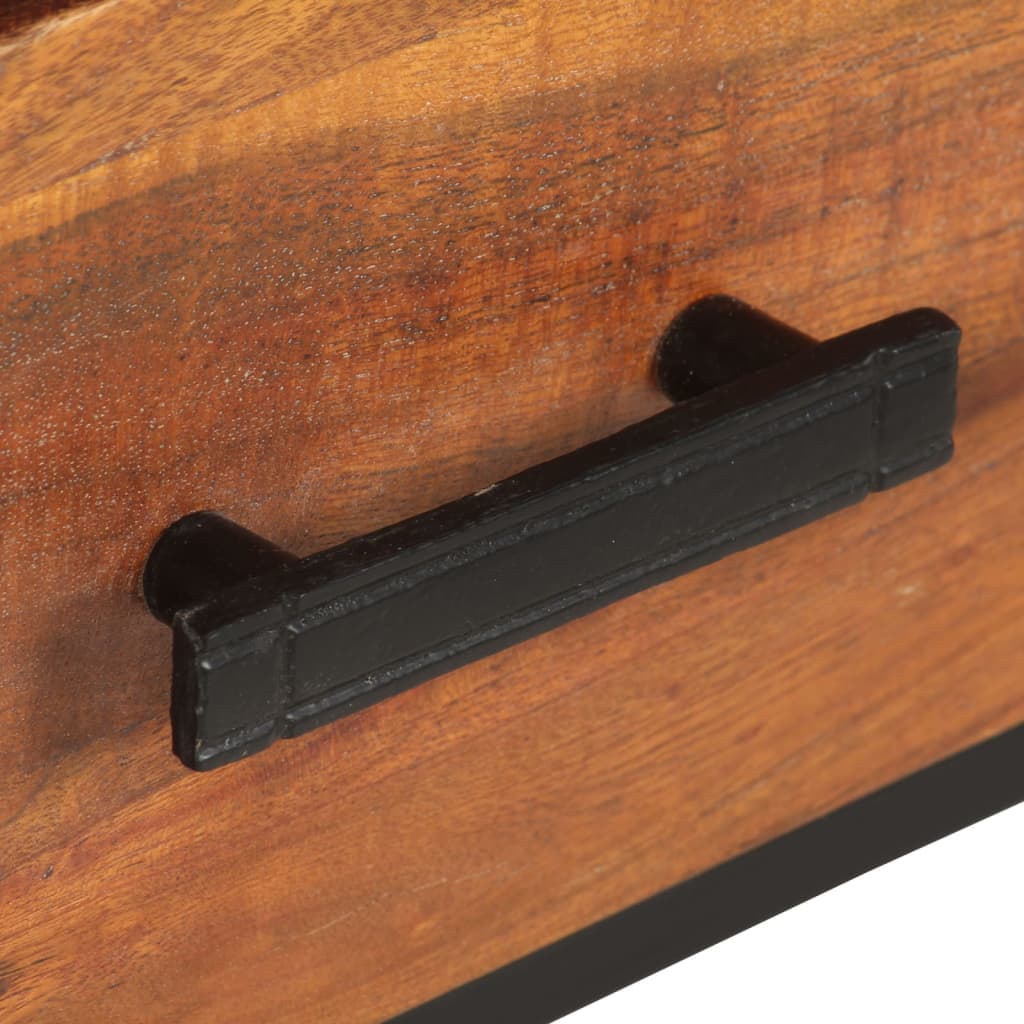 vidaXL TV Cabinet 110x30x45 cm Solid Acacia Wood