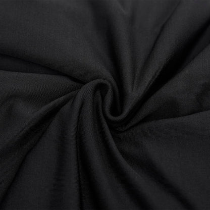 vidaXL 2-Seater Stretch Couch Slipcover Black Polyester Jersey