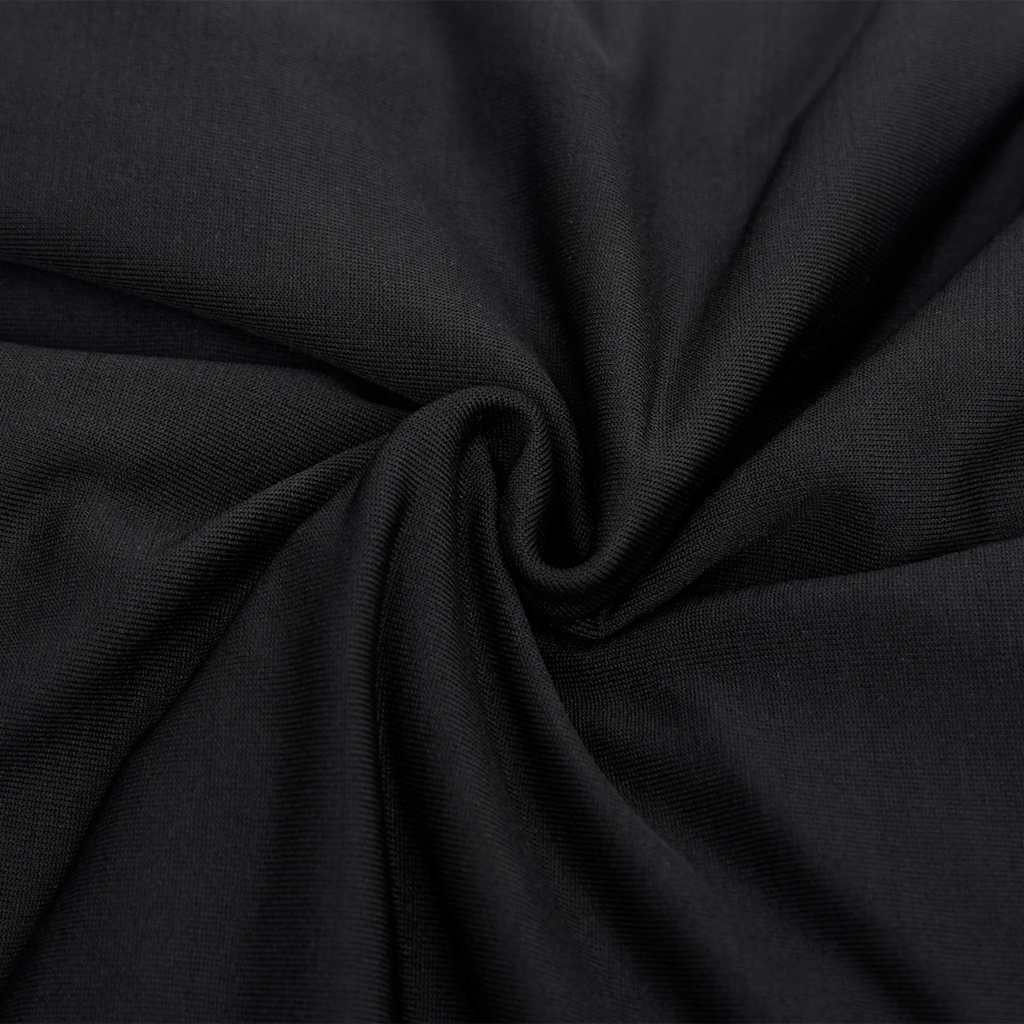 332934 vidaXL 3-Seater Stretch Couch Slipcover Black Polyester Jersey