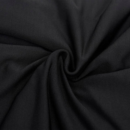 vidaXL 4-Seater Stretch Couch Slipcover Black Polyester Jersey