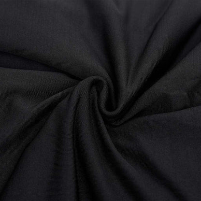 vidaXL 4-Seater Stretch Couch Slipcover Black Polyester Jersey