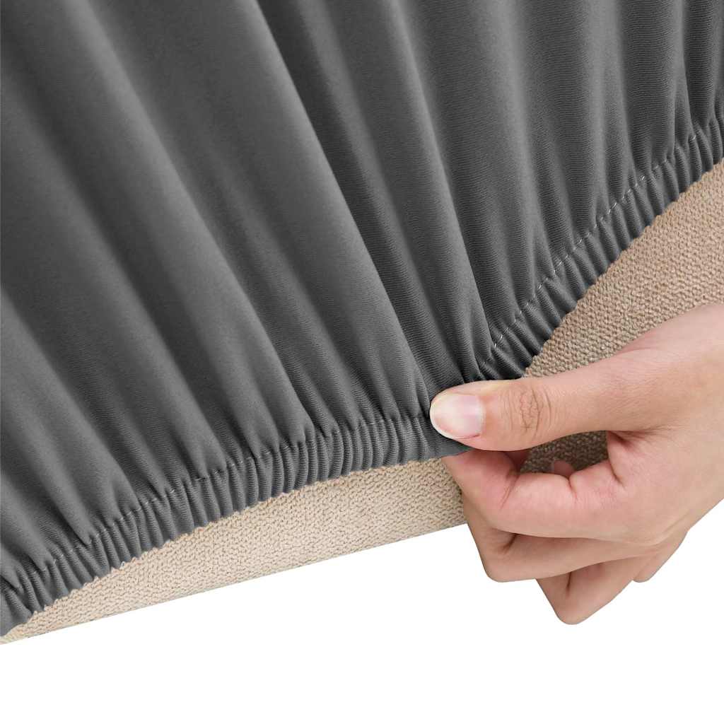 332936 vidaXL Stretch Couch Slipcover Anthracite Polyester Jersey