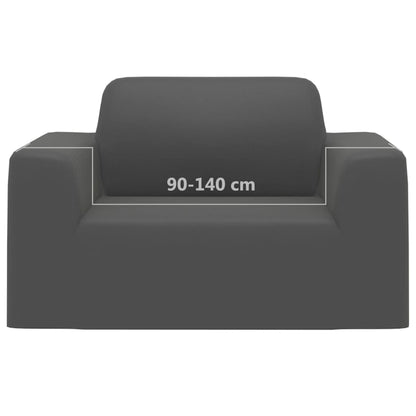 vidaXL Stretch Couch Slipcover Anthracite Polyester Jersey