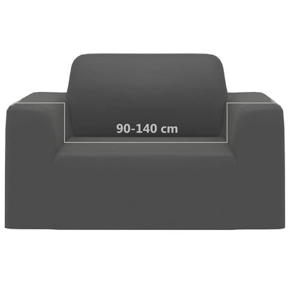 332936 vidaXL Stretch Couch Slipcover Anthracite Polyester Jersey
