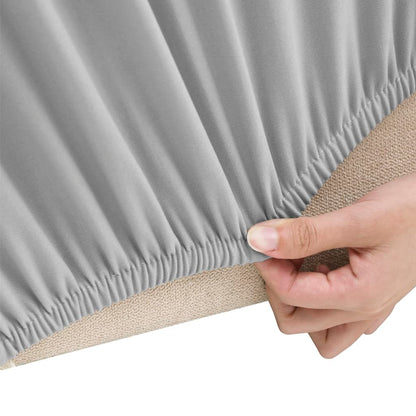 vidaXL Stretch Couch Slipcover Grey Polyester Jersey
