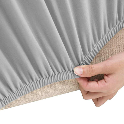 vidaXL Stretch Couch Slipcover Grey Polyester Jersey