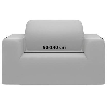 vidaXL Stretch Couch Slipcover Grey Polyester Jersey
