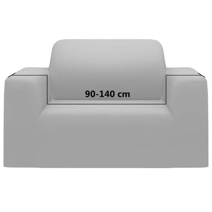 vidaXL Stretch Couch Slipcover Grey Polyester Jersey
