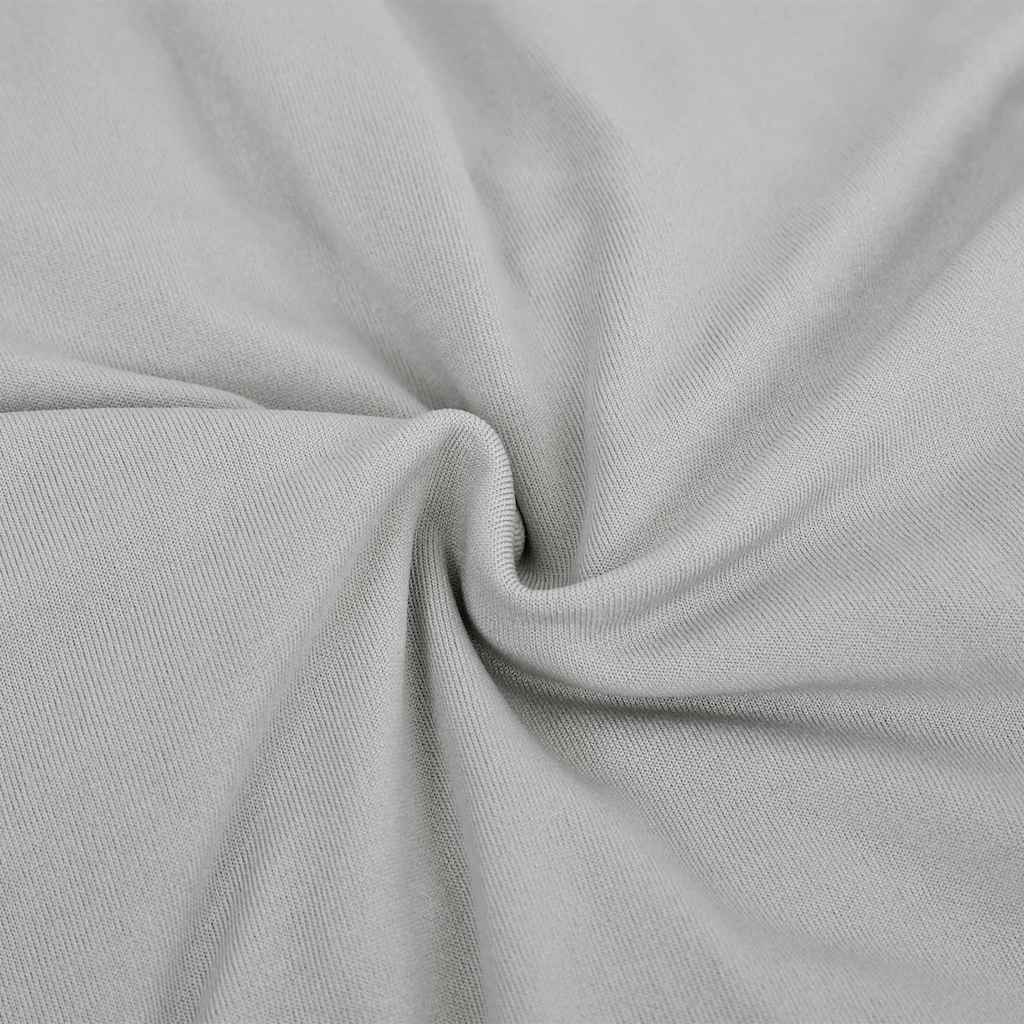 332941 vidaXL 2-Seater Stretch Couch Slipcover Grey Polyester Jersey