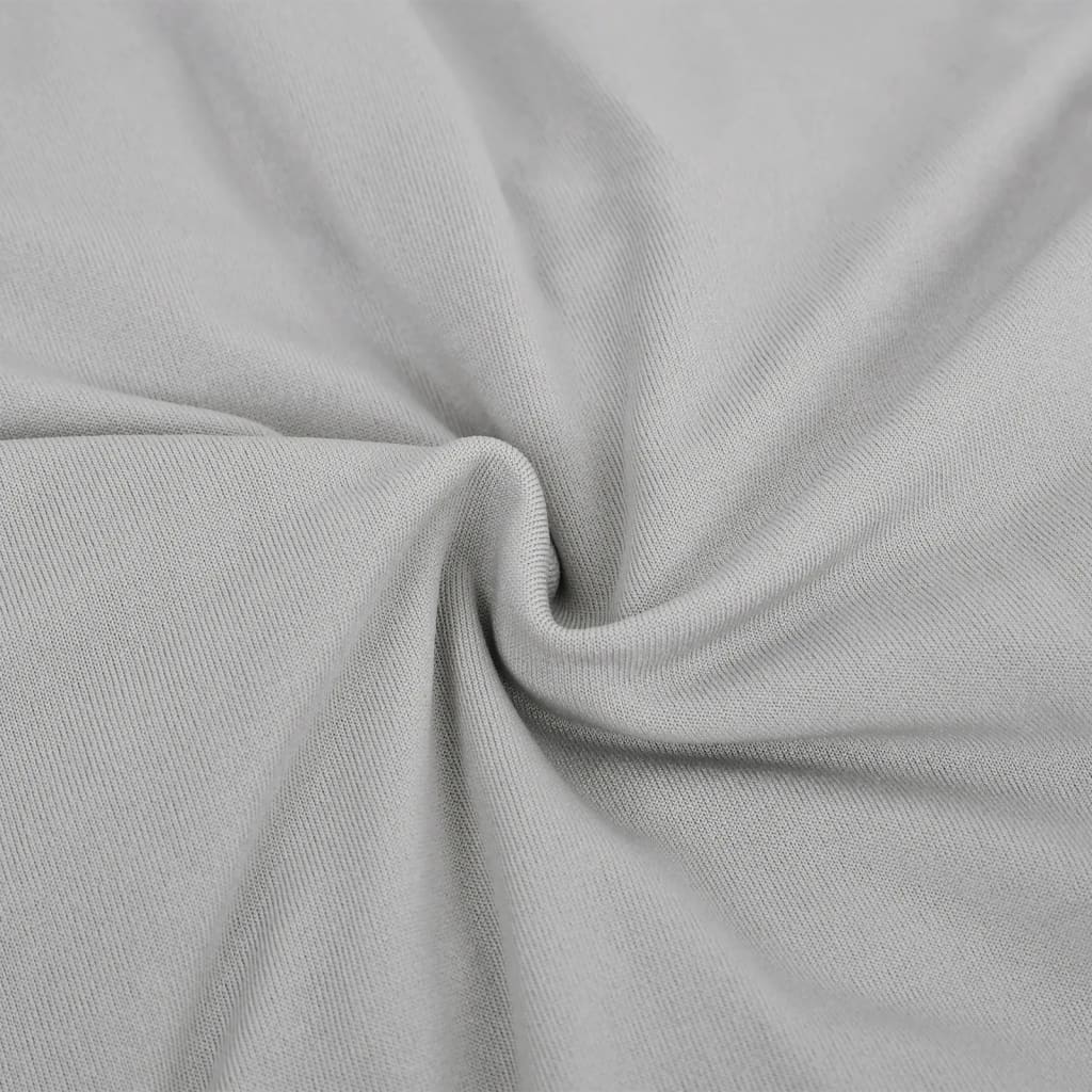 vidaXL 3-Seater Stretch Couch Slipcover Grey Polyester Jersey