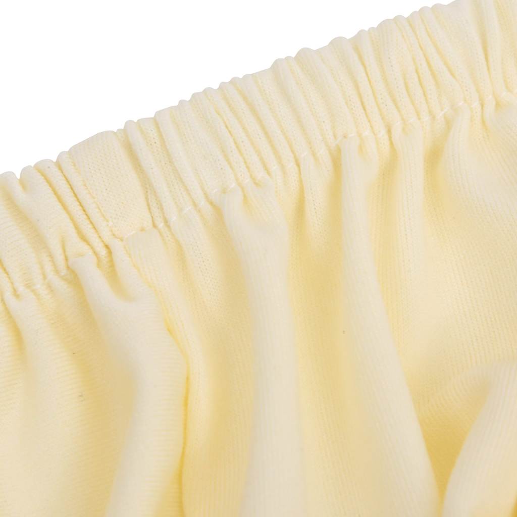 vidaXL 2-Seater Stretch Couch Slipcover Cream Polyester Jersey