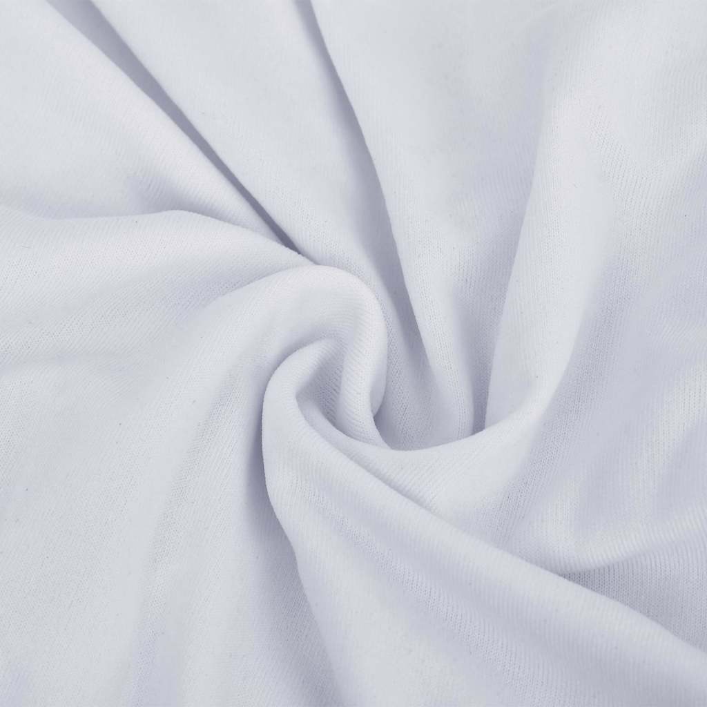 332948 vidaXL Stretch Couch Slipcover White Polyester Jersey