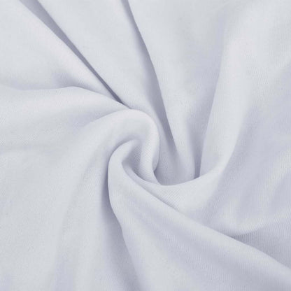 332948 vidaXL Stretch Couch Slipcover White Polyester Jersey