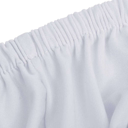 332948 vidaXL Stretch Couch Slipcover White Polyester Jersey