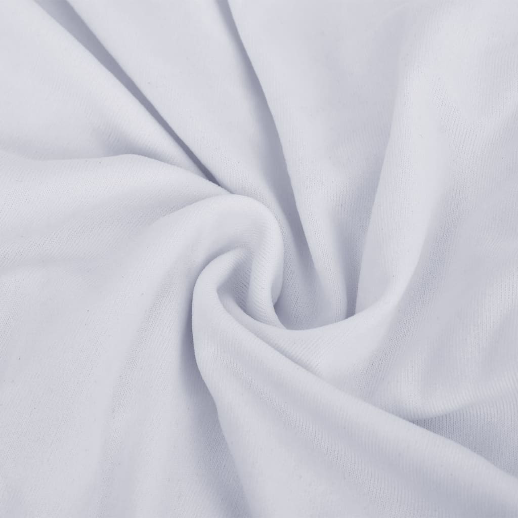 vidaXL 3-Seater Stretch Couch Slipcover White Polyester Jersey