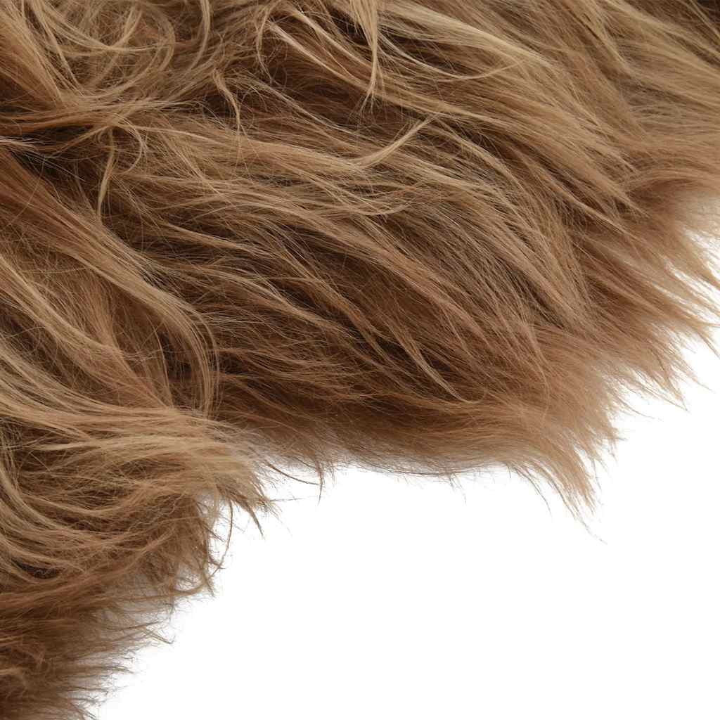 vidaXL Icelandic Sheepskin Chair Cover Brown 70x110 cm