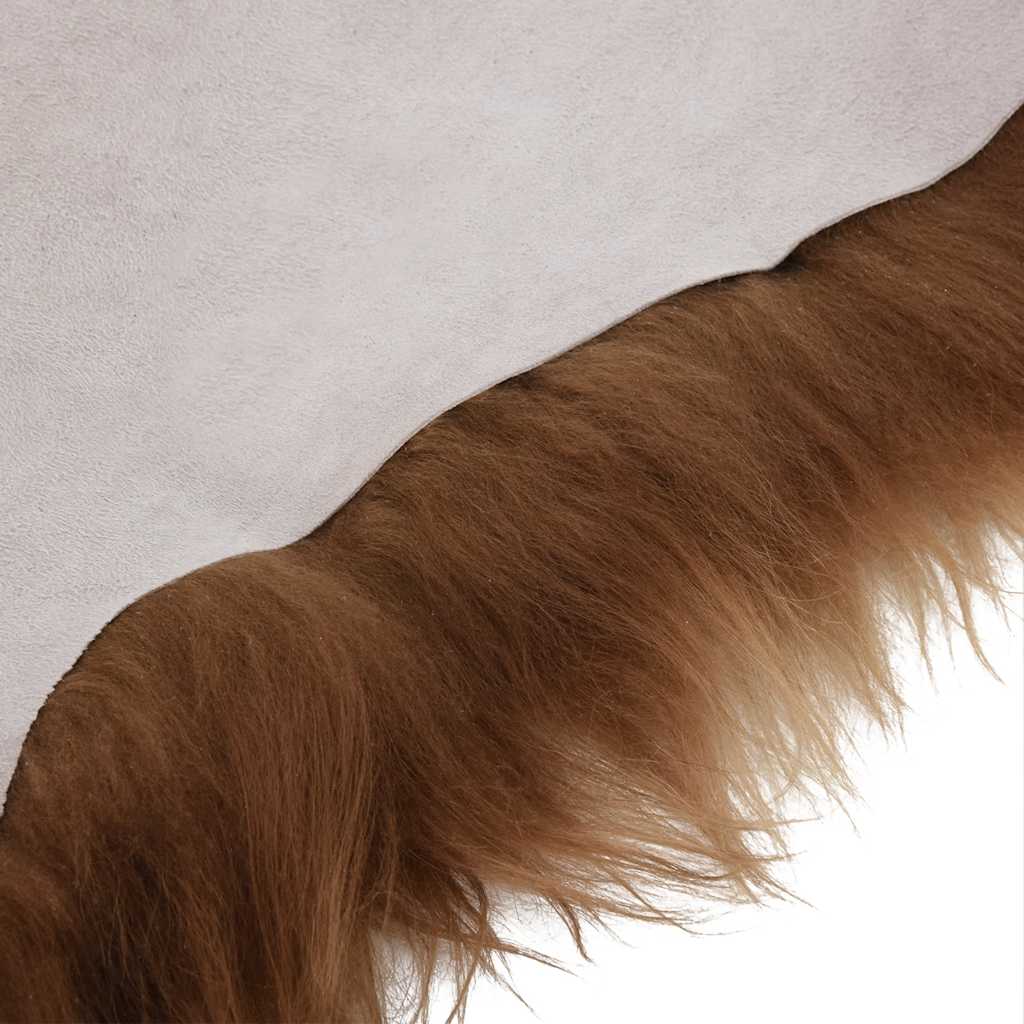 vidaXL Icelandic Sheepskin Chair Cover Brown 70x110 cm