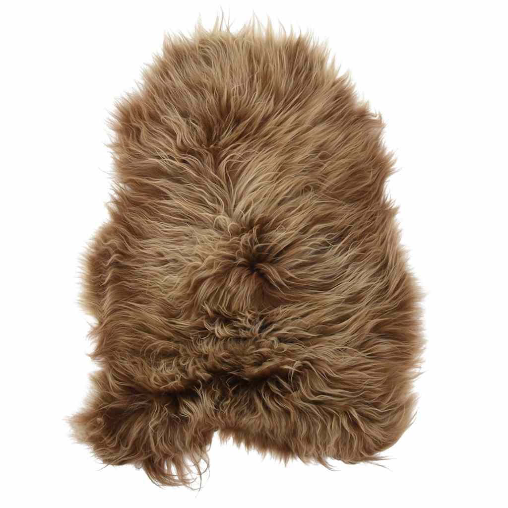 vidaXL Icelandic Sheepskin Chair Cover Brown 70x110 cm