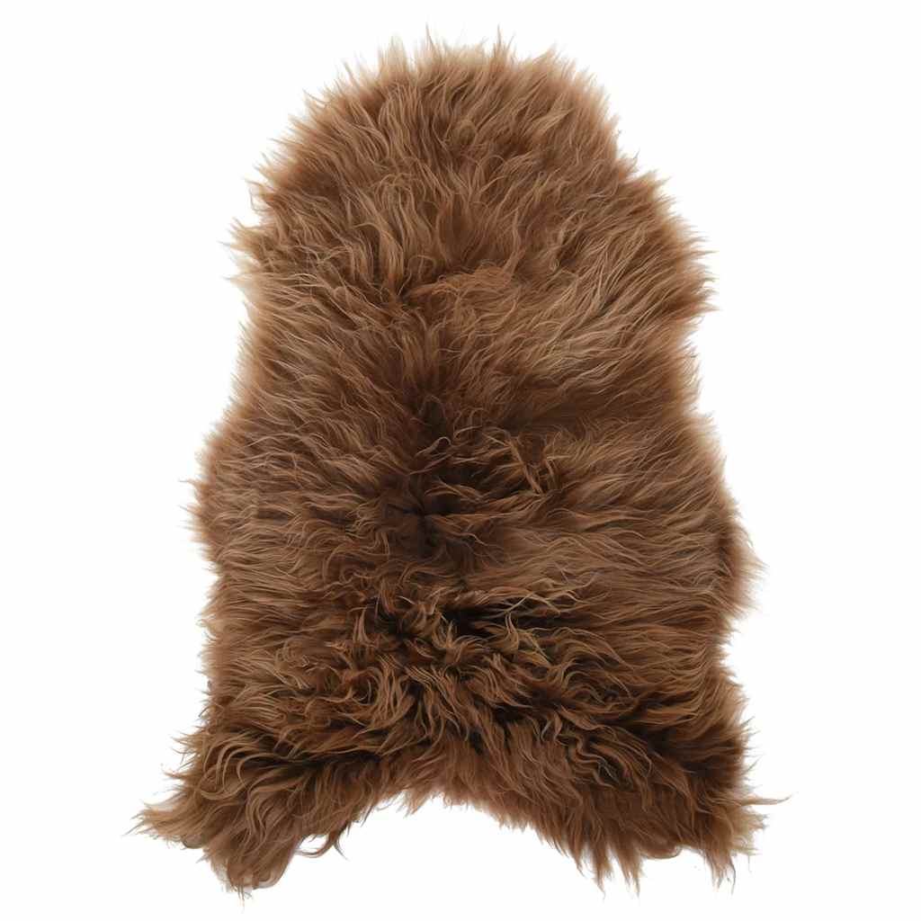 vidaXL Icelandic Sheepskin Chair Cover Brown 70x110 cm