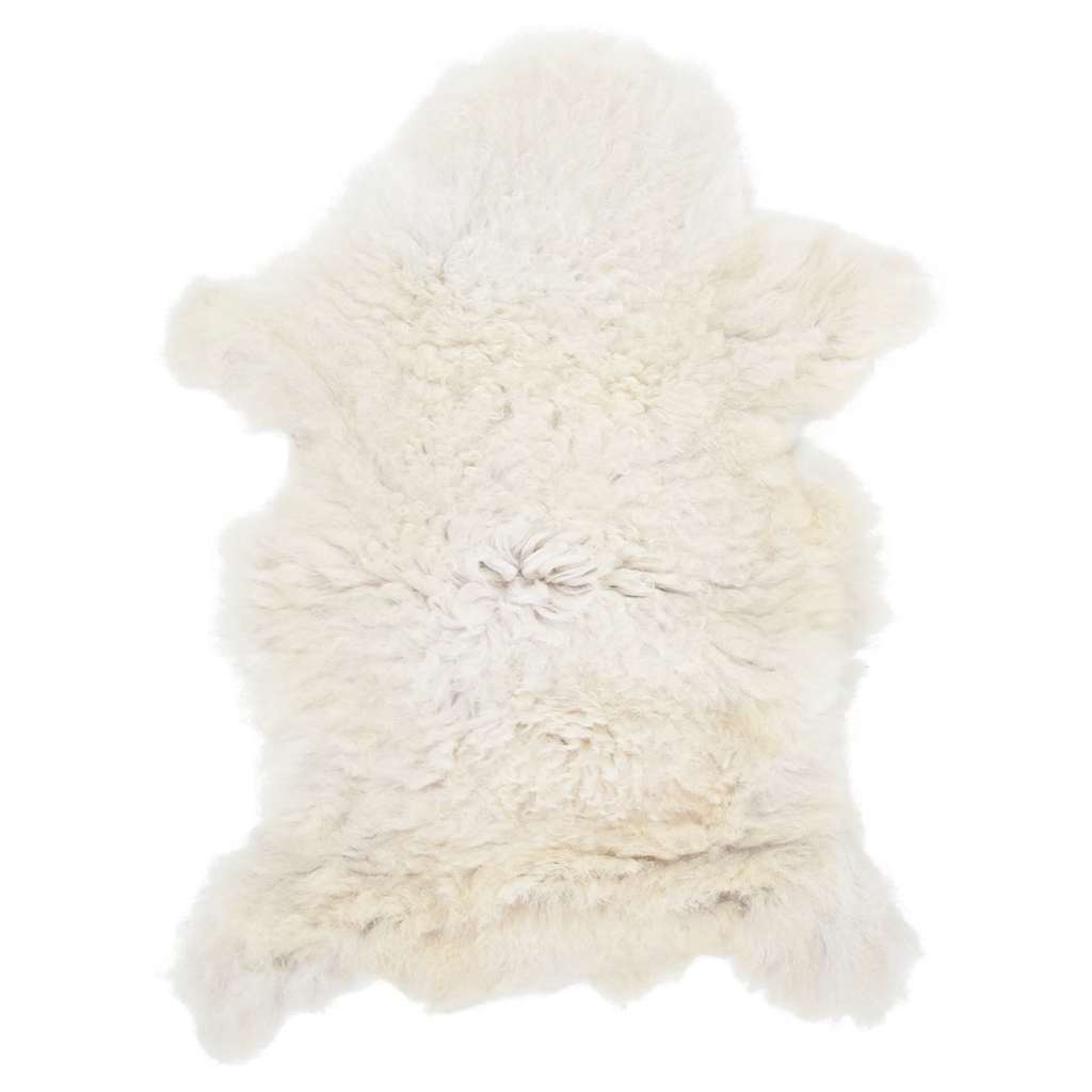 vidaXL Sheep Leather Cream (60-70)x(90-100) cm
