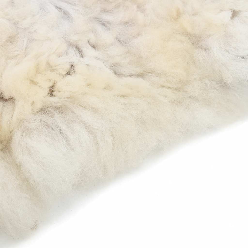vidaXL Sheep Leather Cream (60-70)x(90-100) cm
