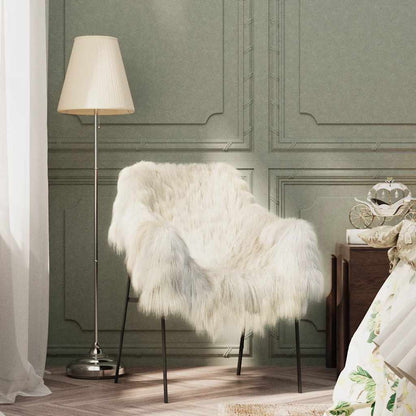vidaXL Sheep Leather Cream (60-70)x(90-100) cm
