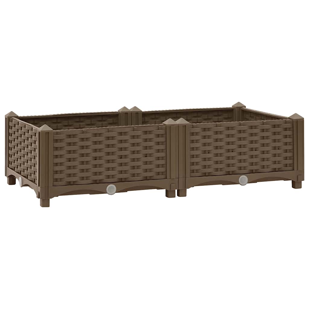 vidaXL Raised Bed 80x40x23 cm Polypropylene