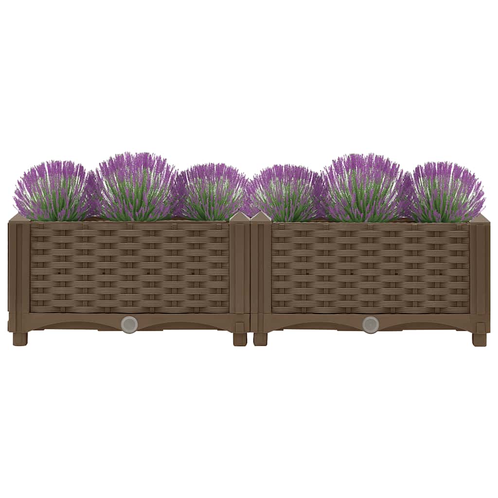 vidaXL Raised Bed 80x40x23 cm Polypropylene