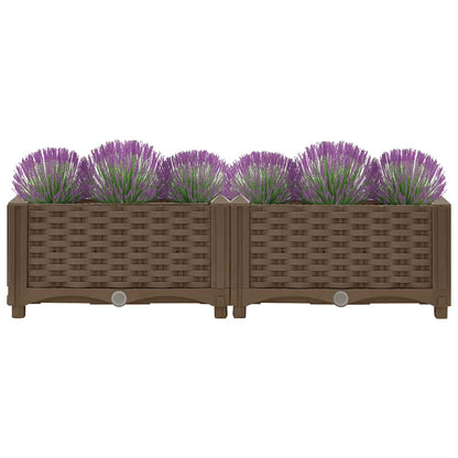 vidaXL Raised Bed 80x40x23 cm Polypropylene