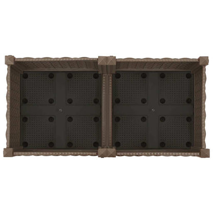 vidaXL Raised Bed 80x40x23 cm Polypropylene