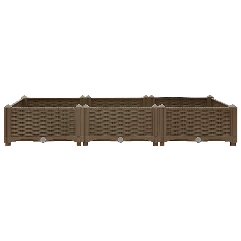 vidaXL Raised Bed 120x40x23 cm Polypropylene