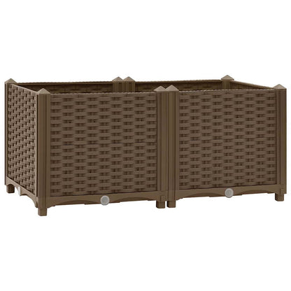 vidaXL Raised Bed | Brown | Polypropylene | Medium | Durable | Raised Bed