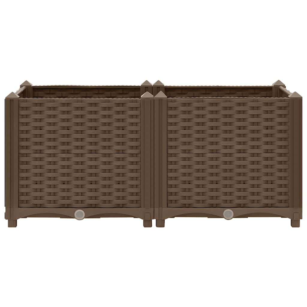 vidaXL Raised Bed | Brown | Polypropylene | Medium | Durable | Raised Bed
