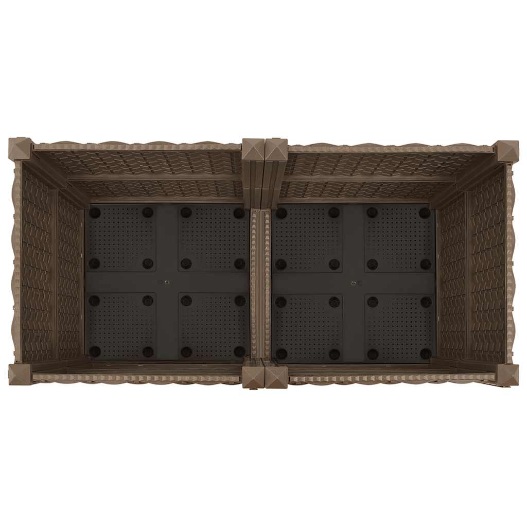 vidaXL Raised Bed | Brown | Polypropylene | Medium | Durable | Raised Bed