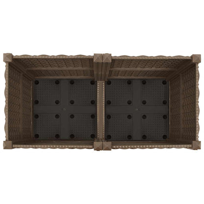 vidaXL Raised Bed | Brown | Polypropylene | Medium | Durable | Raised Bed