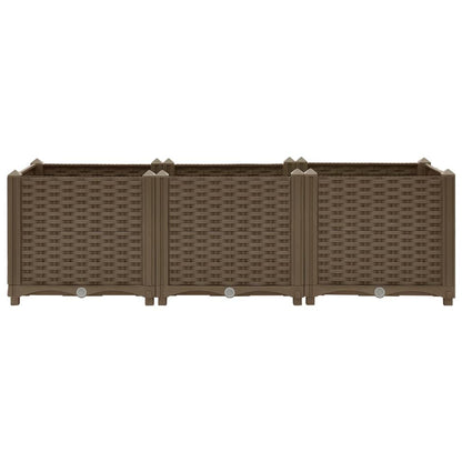 vidaXL Raised Bed 120x40x38 cm Polypropylene